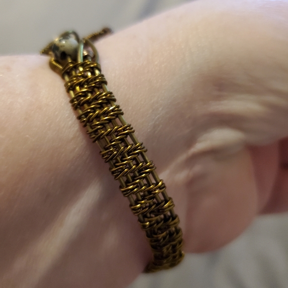 Beautiful Handcrafted Adjustable Cuff Bracelet - Picture 3 of 3